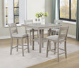 Lester 5-Piece Greige Counter Height Set from Ella Furniture
