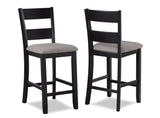 Lester Light Gray Counter Height Set