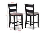 Lester Light Gray Counter Height Set
