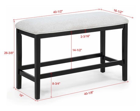 Sebastian Light Gray Counter Height Set view 9