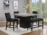 Sebastian Black Counter Height Set from Ella Furniture