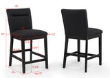 Sebastian Black Counter Height Set view 6