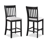 Salvador Light Gray Black Counter Height Set