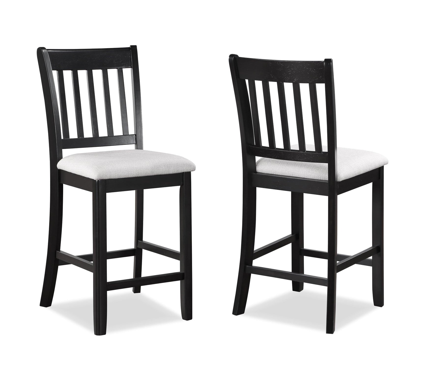 Salvador Light Gray Black Counter Height Set
