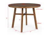 Blanche Brown Round Counter Height Set view 4
