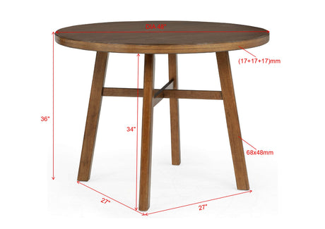Blanche Brown Round Counter Height Set view 4