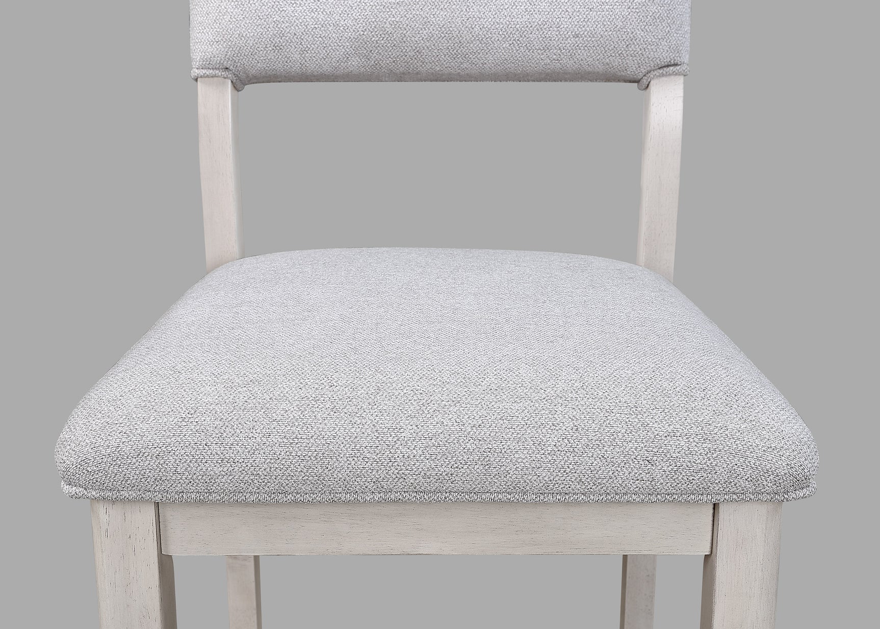 Blanche White Upholstered Round Counter Height Set