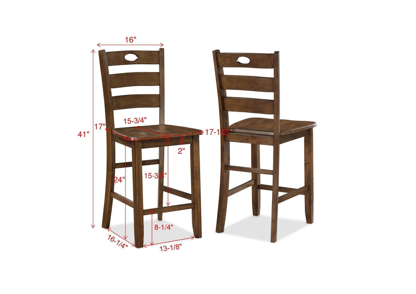 Ashborn Brown Counter Height Set