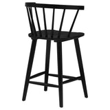 Jeffries 2-Piece Curved Spindle-Back Counter Chair Set Black — product image 8