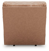 WillowBend Caramel Faux Leather Recliner