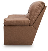 WillowBend Caramel Faux Leather Recliner