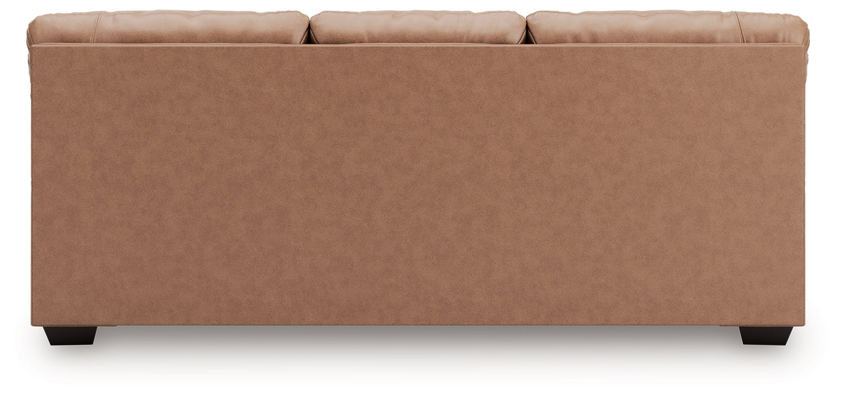 WillowBend Caramel Faux Leather Sofa