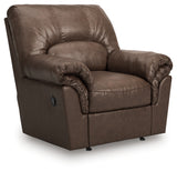 WillowBend Umber Faux Leather Recliner