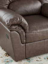 WillowBend Umber Faux Leather Recliner