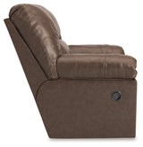 WillowBend Umber Faux Leather Recliner