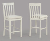Brody 5-Piece White Brown Counter Height Set view 4