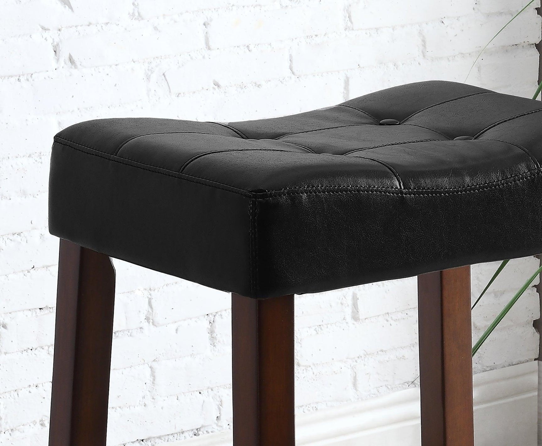 Kent Saddle Black Modern Traditinoal Fabric Wood Chair 24 - Ella Furniture