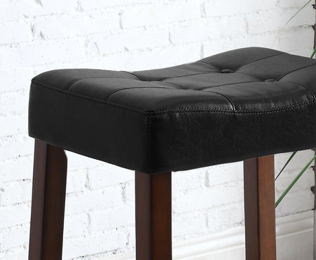 Kent Saddle Black Modern Traditinoal Fabric Wood Chair 24 - Ella Furniture