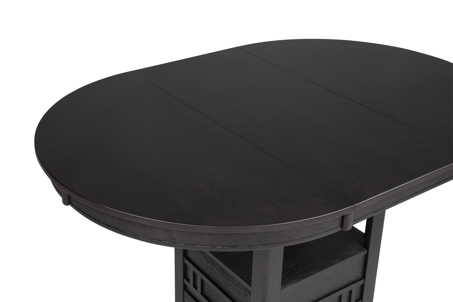 Hartwell Charcoal Black Oval Counter Height Set