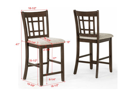 Hartwell Brown Oval Counter Height Set view 7