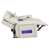 Rojas Dual Power Reclining Loveseat with Bluetooth Speakers Greige — product image 10