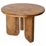 Dale 3-Piece Round Mango Wood Coffee and End Table Set Honey Mango — product image 4
