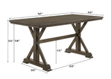 Lloyd Dark Gray Rectangular Counter Height Set