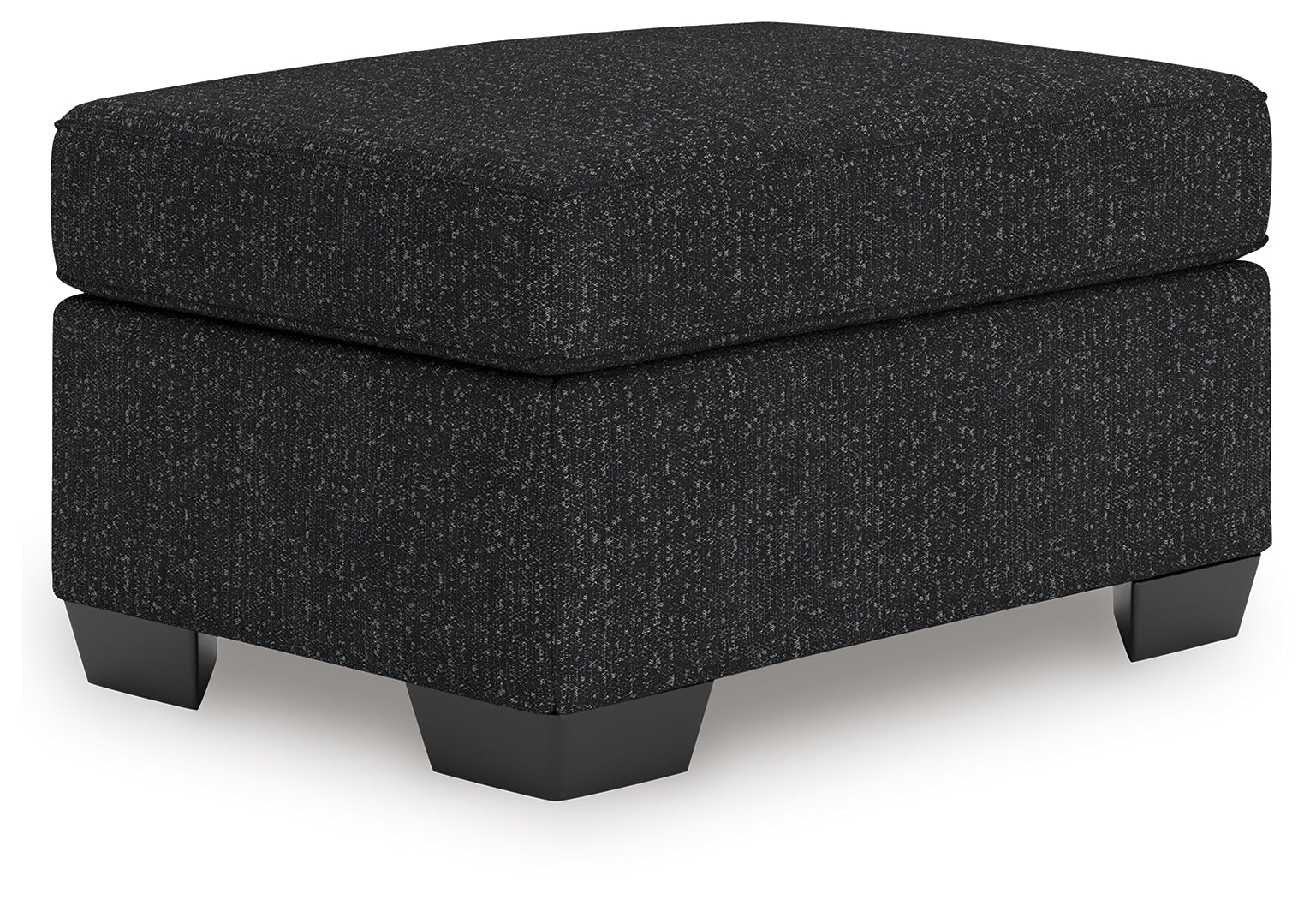 Jasmine Peaks Coal Chenille Ottoman