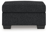 Jasmine Peaks Coal Chenille Ottoman