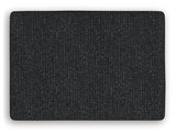 Jasmine Peaks Coal Chenille Ottoman