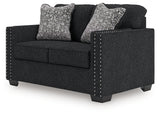 Jasmine Peaks Coal Chenille Loveseat
