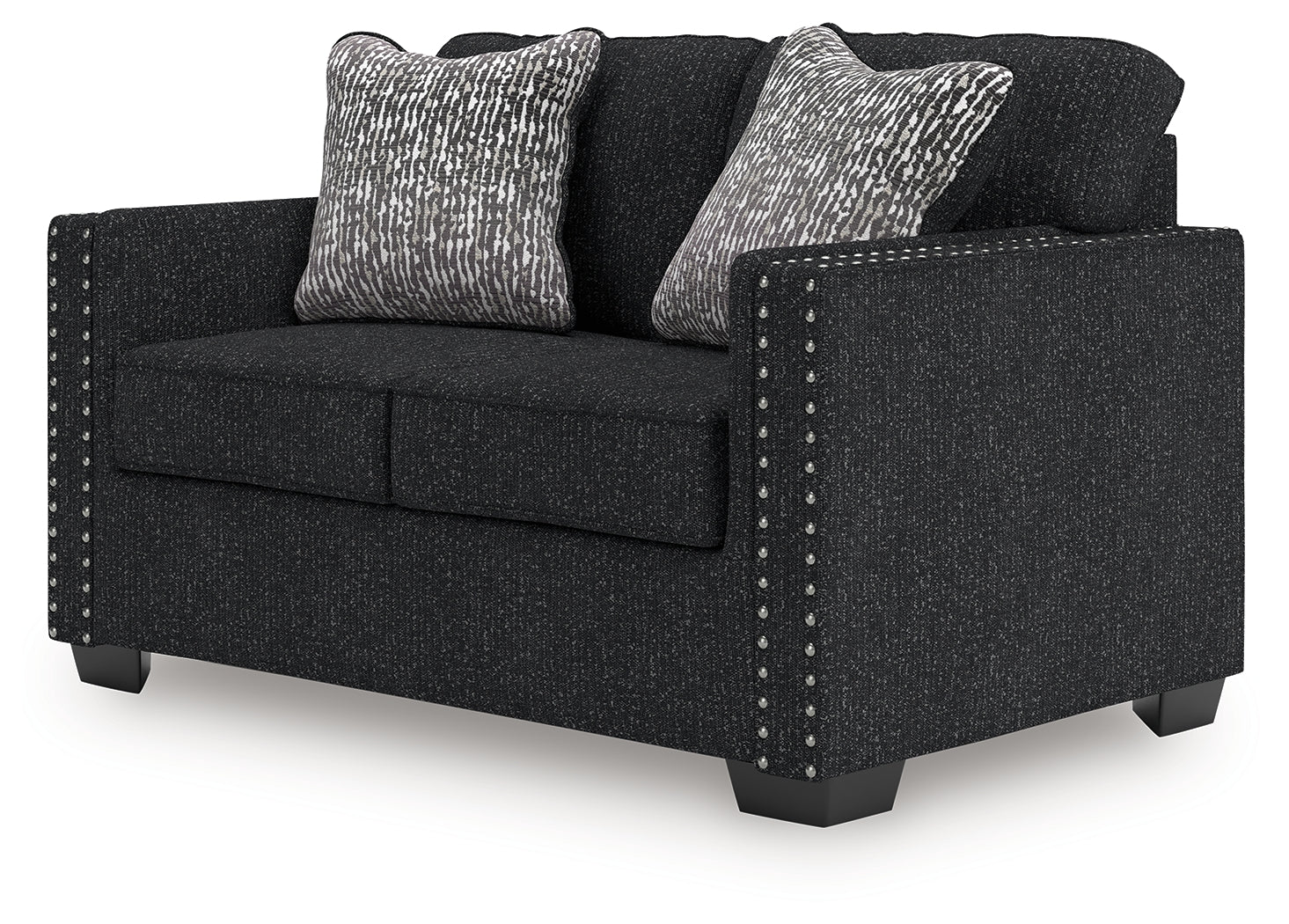 Jasmine Peaks Coal Chenille Loveseat