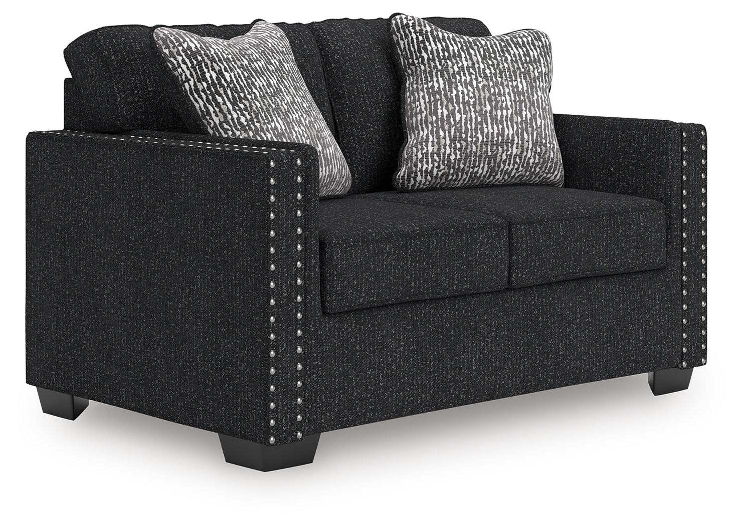 Jasmine Peaks Coal Chenille Loveseat