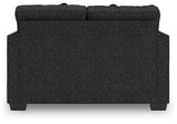 Jasmine Peaks Coal Chenille Loveseat