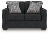 Jasmine Peaks Coal Chenille Loveseat
