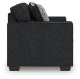 Jasmine Peaks Coal Chenille Loveseat