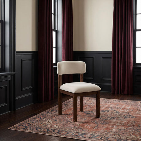 Faulkner Cream Upholstered Dining Side Chair Set of 2 — product image 2