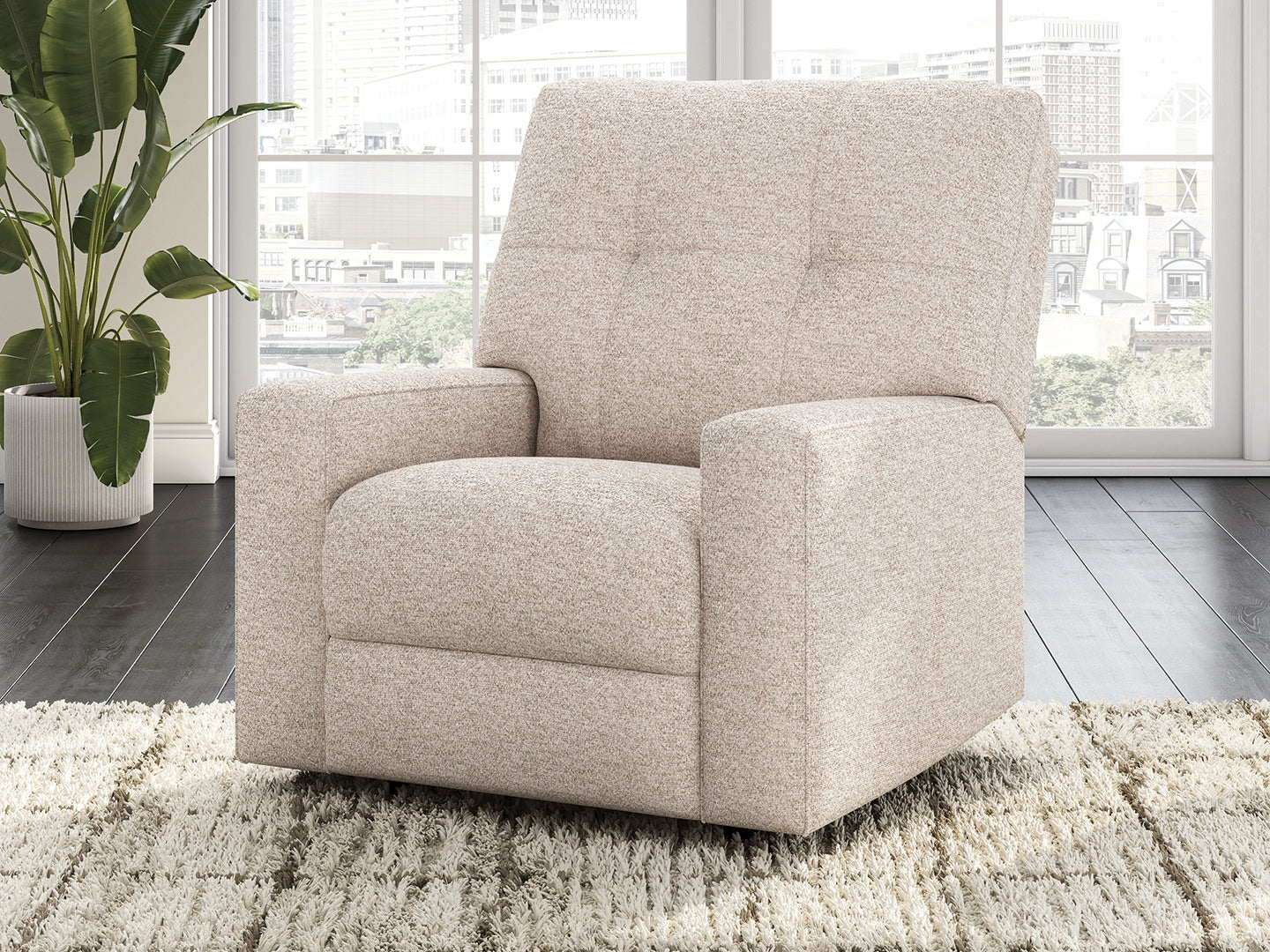 Larimer Stone Chenille Recliner