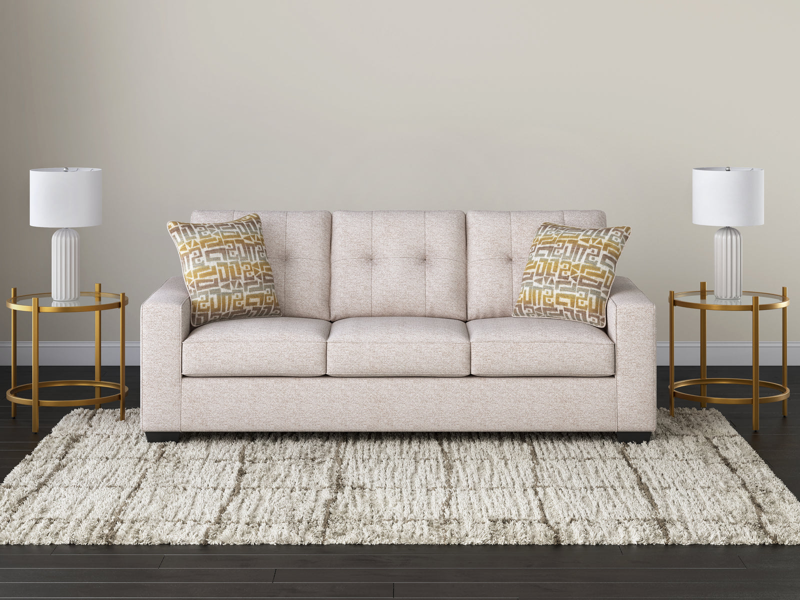 Larimer Stone Chenille Queen Sofa Sleeper