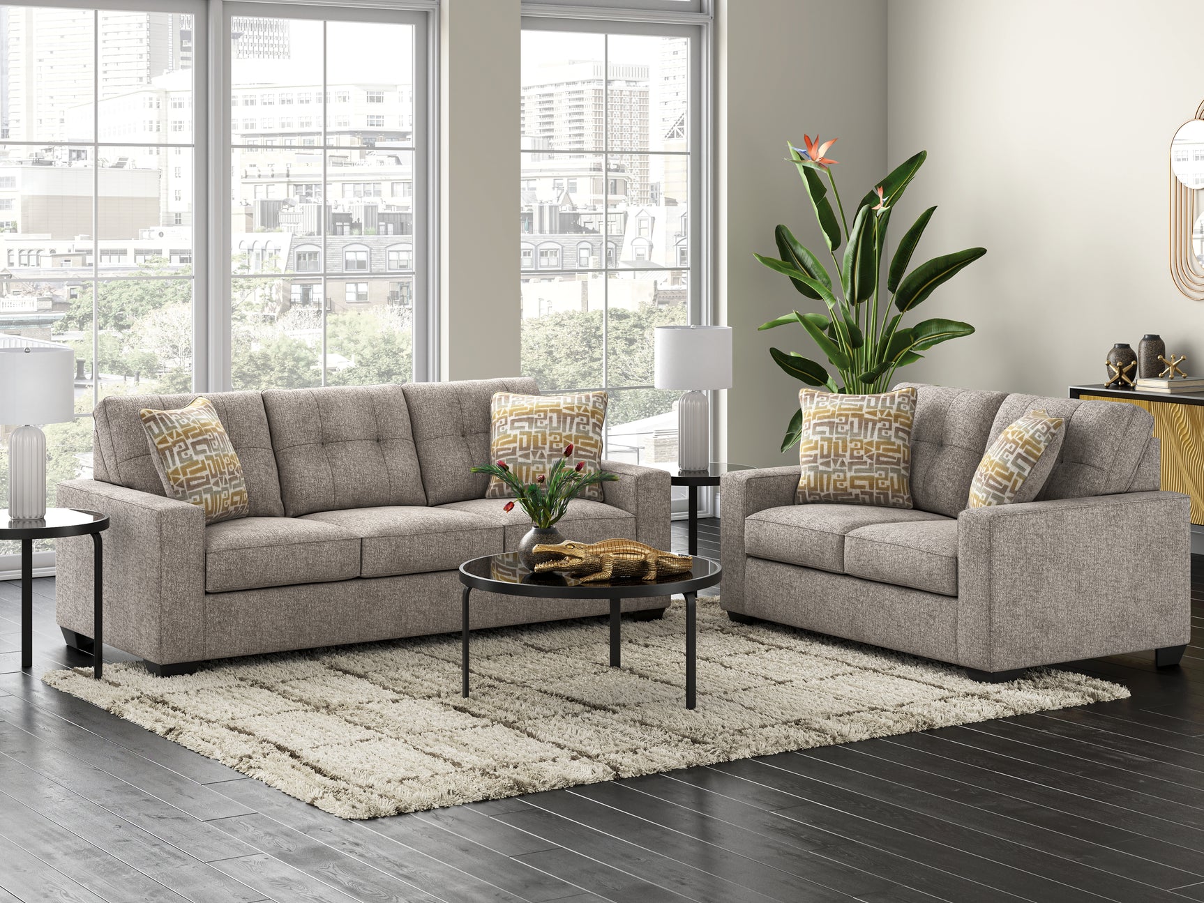 Dorylin Black Table (Set of 3)