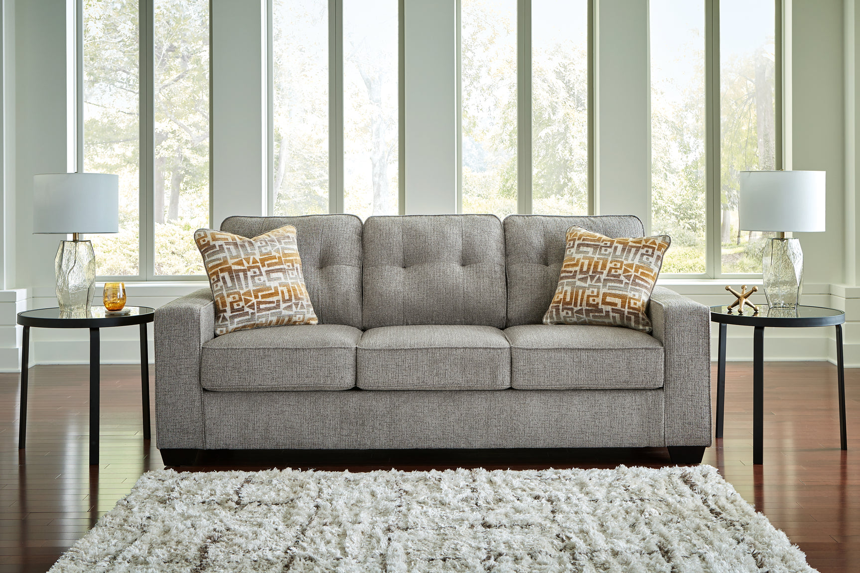 Larimer Iron Sofa and Loveseat