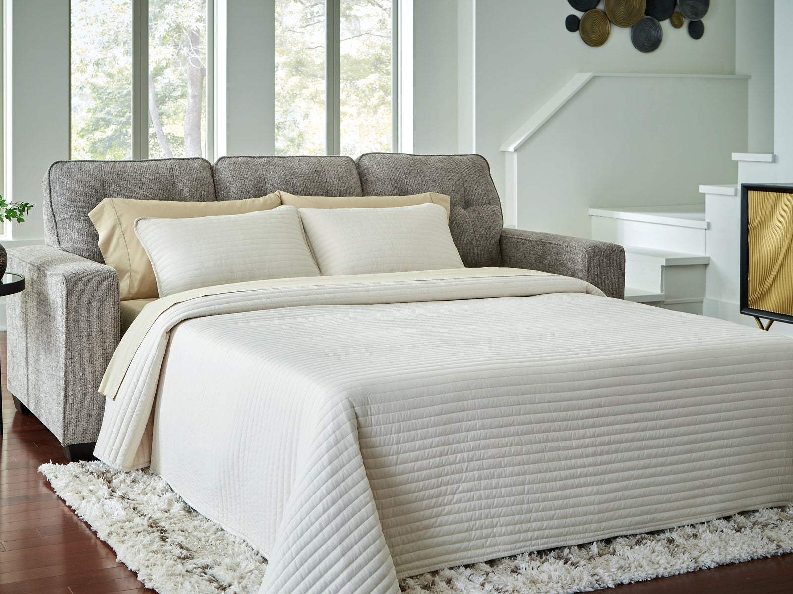 Larimer Iron Chenille Queen Sofa Sleeper