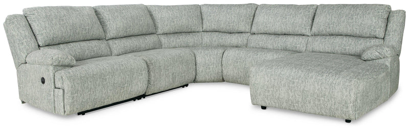 Mcclelland Gray 5-Piece Reclining Sectional With Chaise 29302S7 - Ella Furniture
