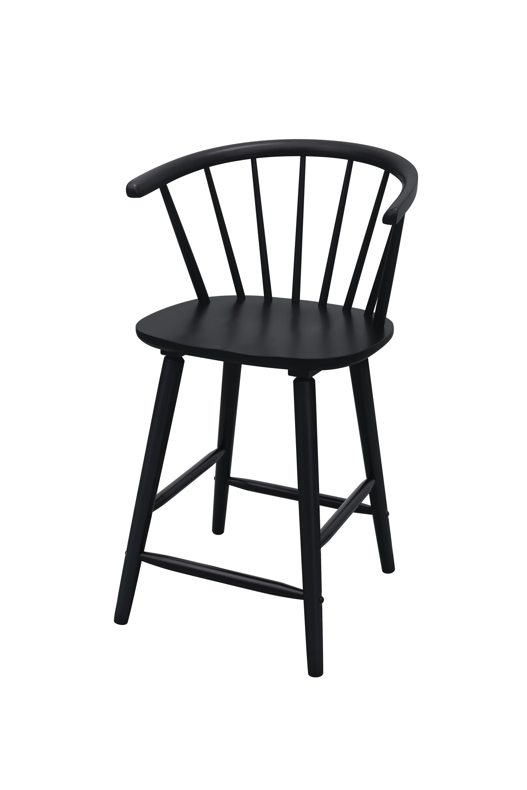 Janna Black Counter Height Barstool