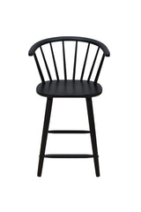 Janna Black Counter Height Barstool