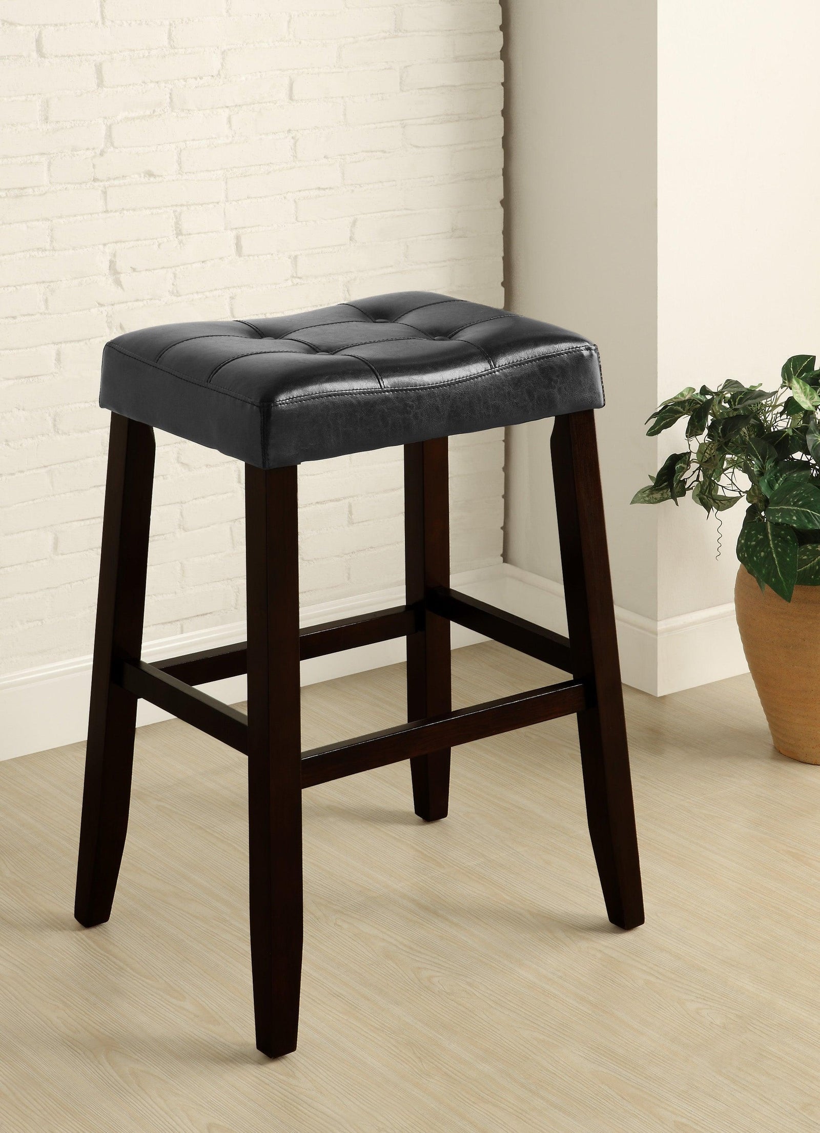 Kent Saddle Black Modern Traditinoal Fabric Wood Chair 29 - Ella Furniture
