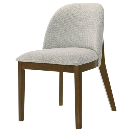 Mueller Upholstered Dining Side Chair Brown and Beige Set of 2 — product image 5