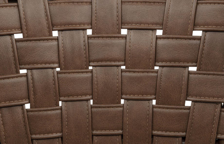 Tallis Brown Woven Leatherette Back Dining Side Chair Set of 2 — product image 10
