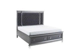 Madrid Dark Gray Dresser & Mirror