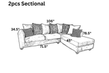 Rivera Black Sectional